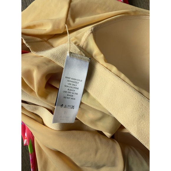 Kim Gravel x Swimsuits‎ For All Sarong Front 1-Piece Suit Tropical Punch Size 16 - Picture 3 of 6